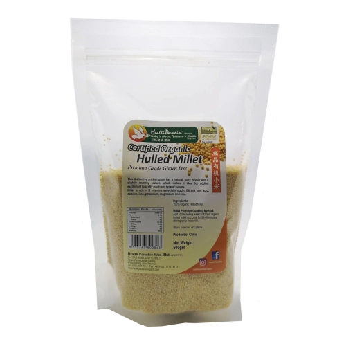 ORGANIC HULLED MILLET 500G