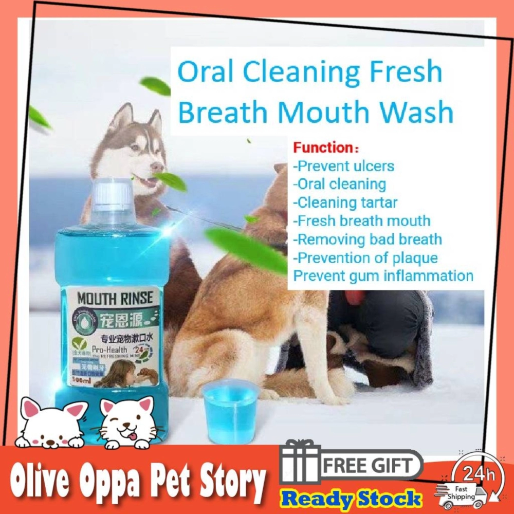 Pet Dog&Cat Supplies Oral Cleaning Fresh Breath Mouth Wash Mint Flavour