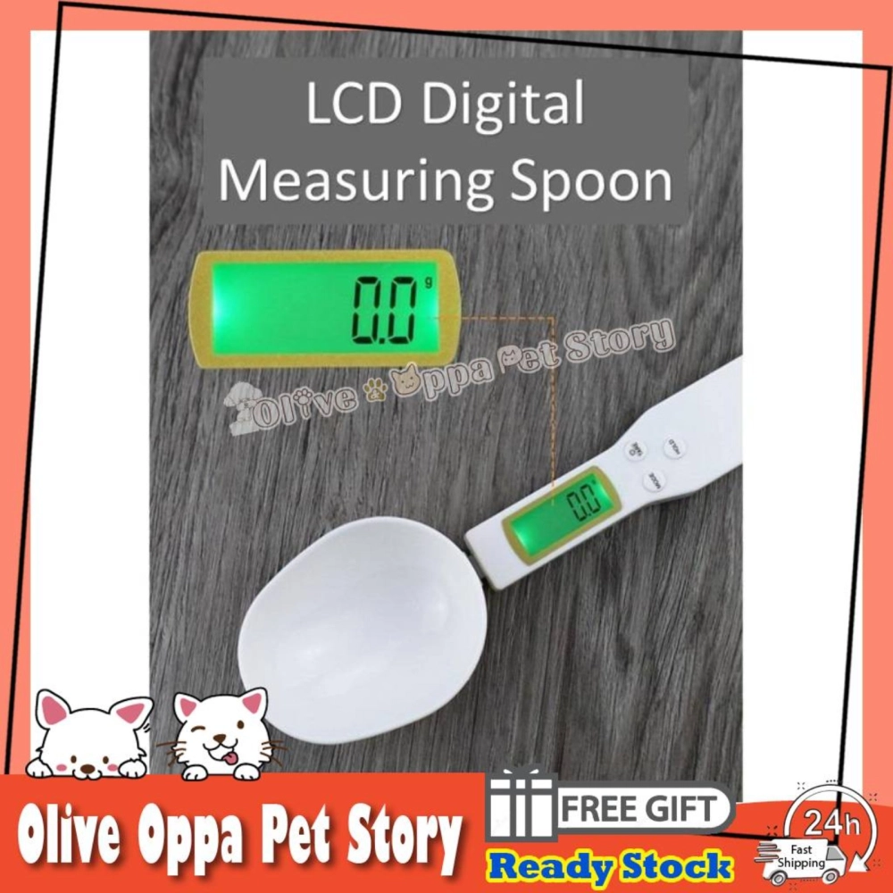 Cat & Dog Food Measuring Spoon with Lcd Display for Digital Measuring Spoon