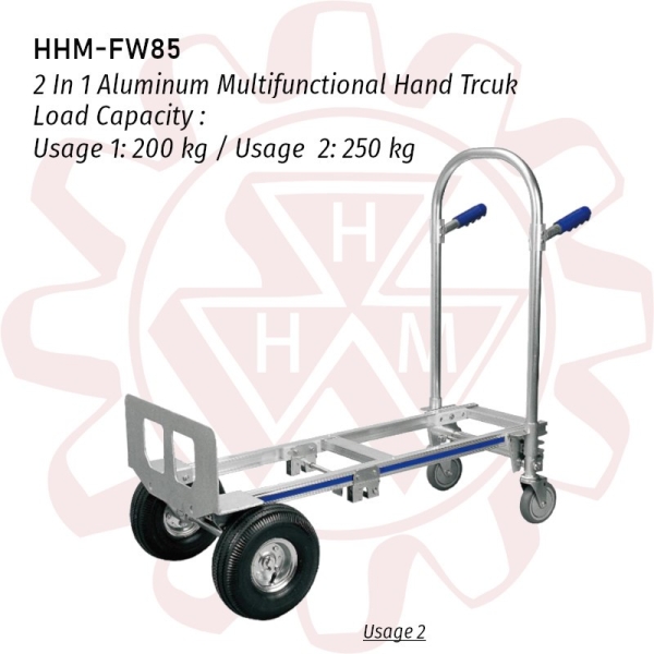 HHM 2 In 1 Aluminum Multifunctional Hand Truck Wagon and Hand Trolley HHM-FW85 PLATFORM TRUCK / HAND TROLLEY MATERIAL HANDLING EQUIPMENTS Singapore, Kallang Supplier, Suppliers, Supply, Supplies | DIYTOOLS.SG