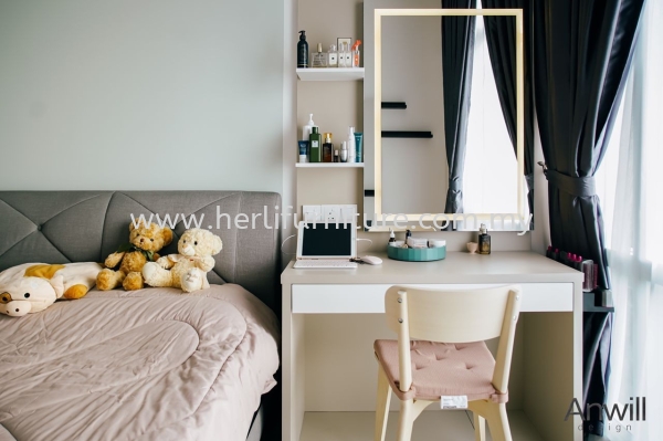  Dressing Table Residential Design Johor Bahru (JB), Malaysia, Skudai Service, Supplier, Supply, Supplies | Her Li Furniture And Renovation (M) Sdn Bhd