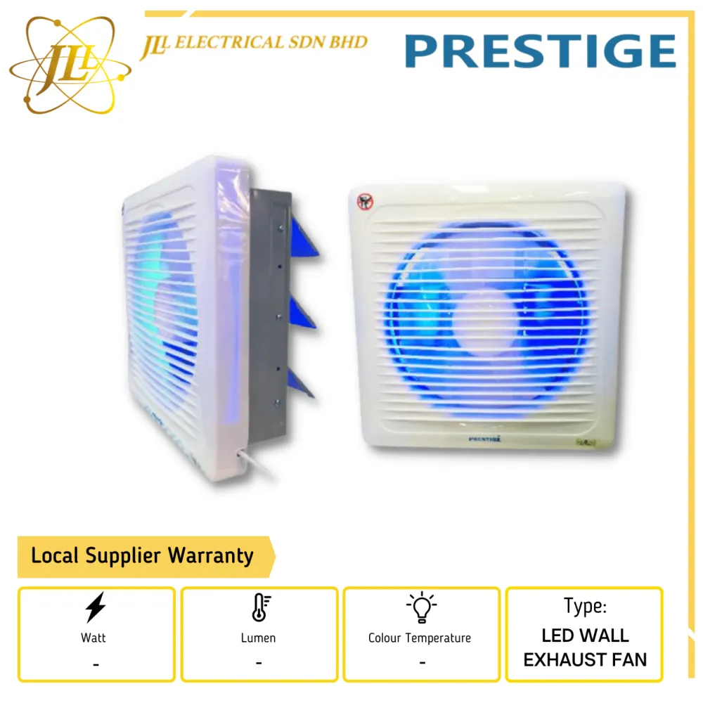 PRESTIGE PLS-EX10W-LED LED WALL VENTILATOR EXHAUST FAN 