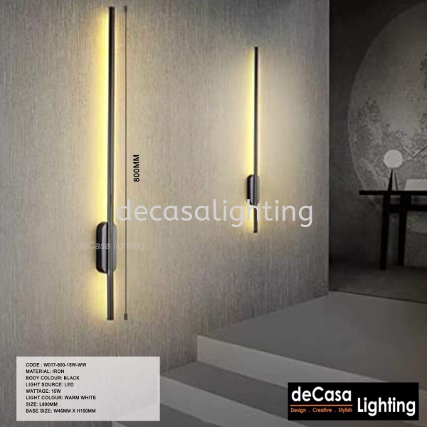 Led Wall Light - L800mm Contemporary Wall Light  WALL LIGHT Selangor, Kuala Lumpur (KL), Puchong, Malaysia Supplier, Suppliers, Supply, Supplies | Decasa Lighting Sdn Bhd