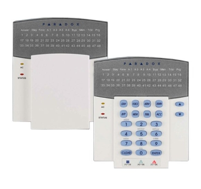 K32+.PARADOX 32-Zone Hardwired LED Keypad Module