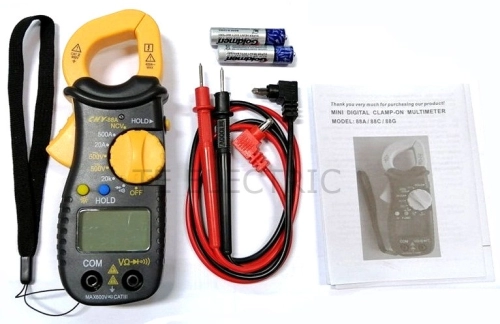 CHY88 AC / DC MINI CLAMP METER PORTABLE CURRENT VOLTAGE TESTER MULTIMETER