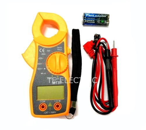 MT 87 MINI CLAMP METER DIGITAL SCREEN OHM / VOLT / AMP MULTIMETER