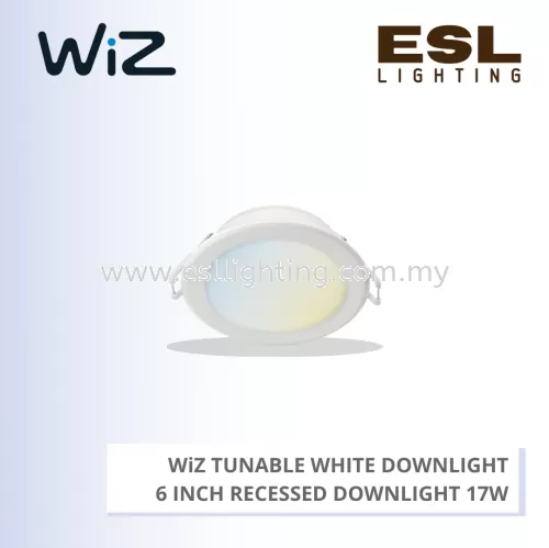 PHILIPS WiZ TUNABLE WHITE DOWNLIGHT 6 INCH RECESSED DOWNLIGHT 17W 929002560817