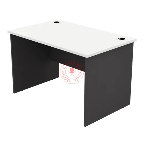 White Dark Grey Office Table | Meja Ofis | 4ft table | 5ft table | 6ft table