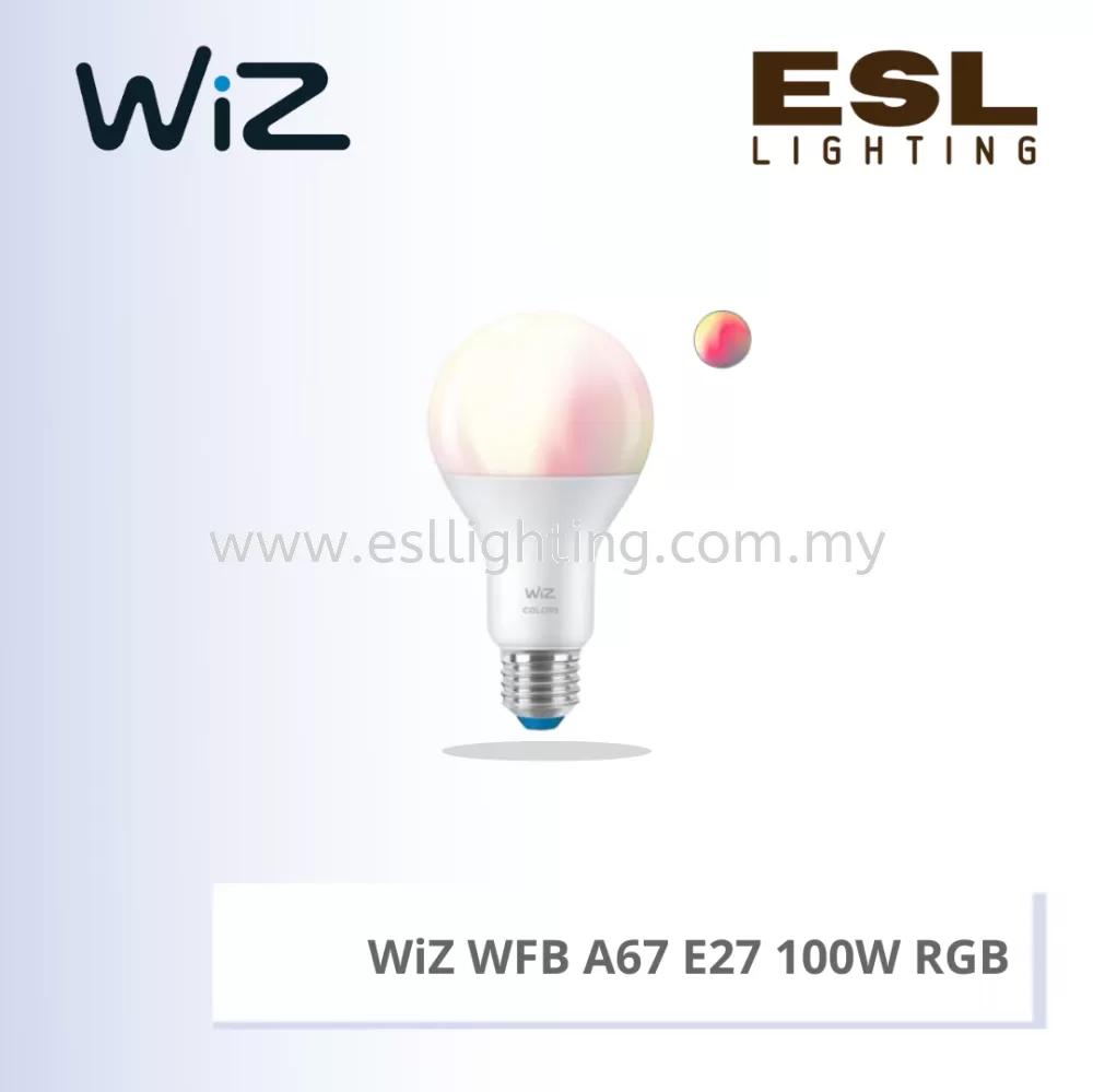 PHILIPS WiZ WFB A67 E27 100W RGB 929002449717 PHILIPS WiZ MODERN BULBS  Selangor, Malaysia, Kuala Lumpur (KL), Seri Kembangan Supplier, Suppliers,  Supply, Supplies | E S L Lighting (M) Sdn Bhd