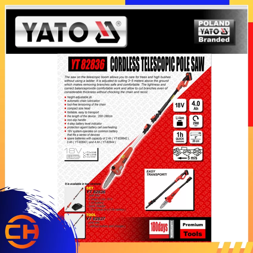 YATO CORDLESS TELESCOPIC SAW FOLDABLE QUICK CHARGING [YT82836] HARDWARE YATO  Kuala Lumpur (KL), Malaysia, Selangor, Sentul Construction Materials, Industrial  Supplies