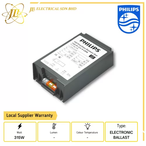 PHILIPS HID-CV/PV 315/S CDM 315W 220-240V ELECTRONIC BALLAST 913700639466