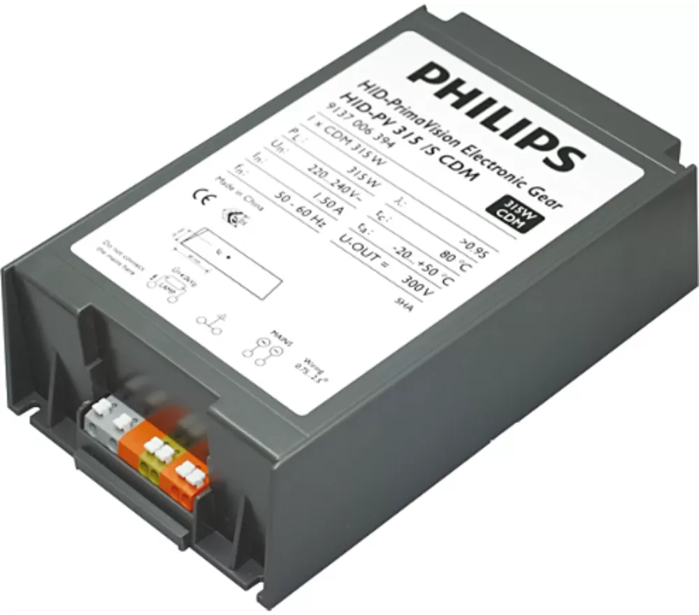 PHILIPS HID-CV/PV 315/S CDM 315W 220-240V ELECTRONIC BALLAST 913700639466