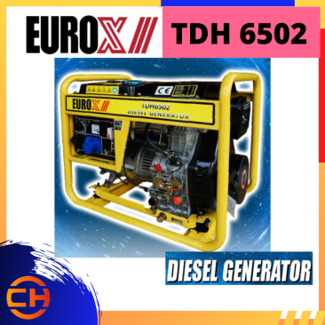 EUROX 4-STROKE DIESEL GENERATOR 5000W 3600RPM [TDH 6502]
