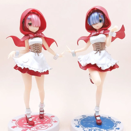 [SPECIAL COLOR] Furyu Little Red Hoodies Rem Red Hood Figure 从零开始的异世界生活 拉姆蕾姆手办 小红帽电镀色 景品