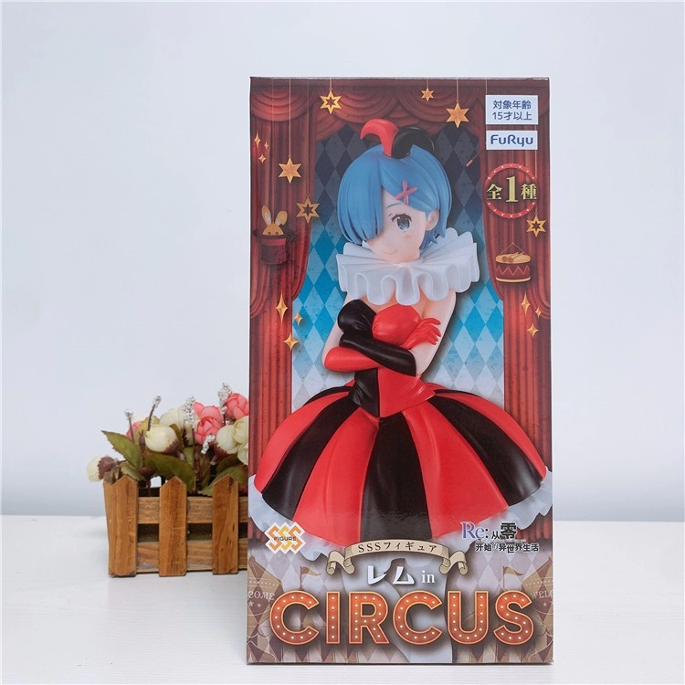 Furyu Rem in Circus Re:Zero Starting Life in Another World Figure SSS Clown Rem 蕾姆 雷姆 马戏团 小丑 景品 手办  从零 摆件 正品