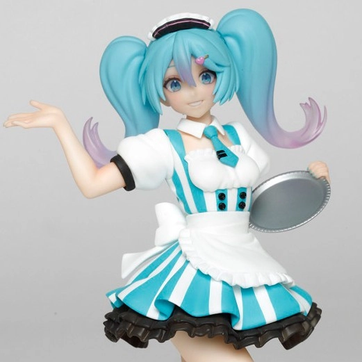 Taito Miku Vocaloid Hatsune Miku Cafe Maid Roller Shoe TAITO 初音未来 女仆装咖啡屋 滑轮  景品手办模型