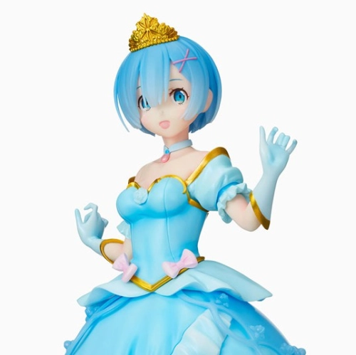 Ready Stock SEGA Rem Princess Pretty Anime Figure 现货 世嘉 蕾姆 雷姆公主手办 景品 手办 公主 从零开始 动漫 正品 摆件