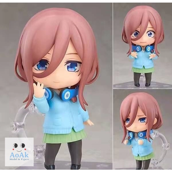 Nendoroid Miku Nakano 1306 The Quintessential Quintuplets Car Small Figure 五等分花嫁 Q版粘土人 中野三玖 公仔摆件 盒装手办模型人偶玩偶