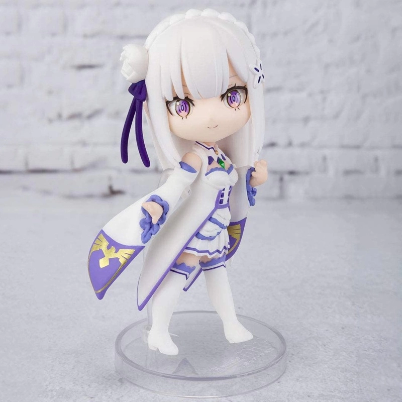 Bandai Spirits Figuarts TAMASHII NATIONS Mini Emilia Figure Re:zero 万代  可爱艾米莉亚 Q版模型手办 从零开始的异世界