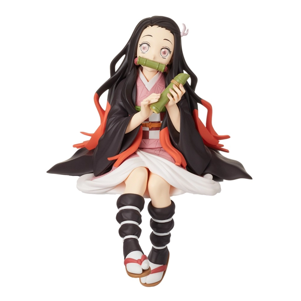 Ready Stock SEGA Kimetsu no yaiba Demon Slayer Kamado Nezuko Figure Eating Onigiri 日本正版 世嘉 鬼灭之刃 灶门祢豆子 饭团 压泡面 摆件模型 手办景品