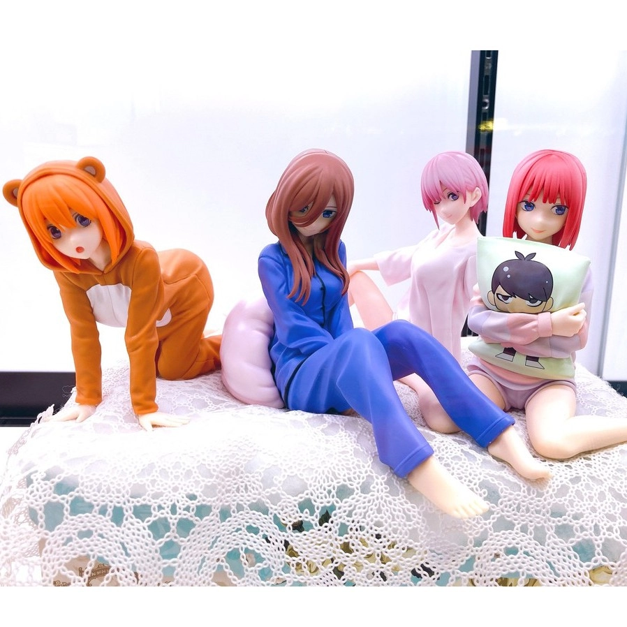 Banpresto Nakano Ichika, Nino, Miku, Yotsuba & Itsuki Pajamas Figure Sleepwear 现货 眼镜厂  中野二乃 三玖 四叶 睡衣 五等分的花嫁 手办 景品