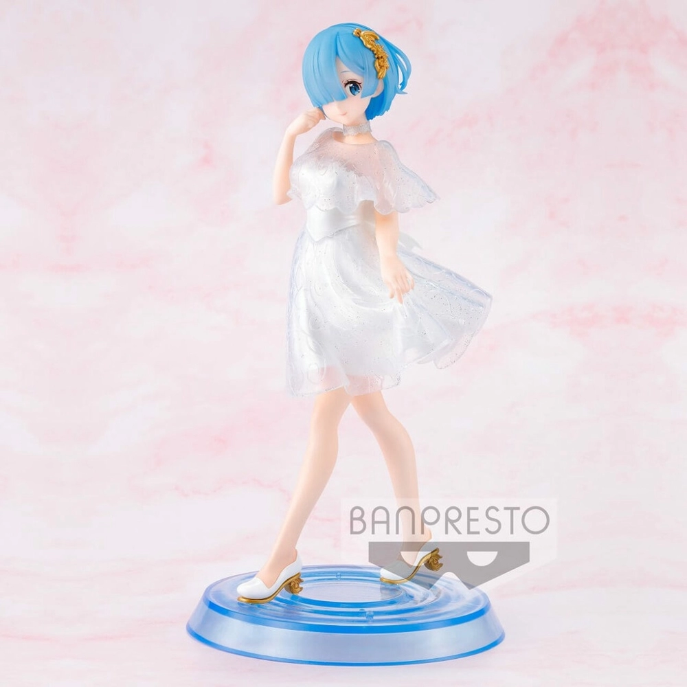 Banpresto Rem Serenus Couture Prize Figure White Crystal Dress