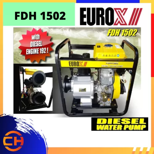 EUROX DIESEL WATER PUMP SINGLE CYLINDER 4 STROKE AIR COOLED ENGINE [FDH1502]