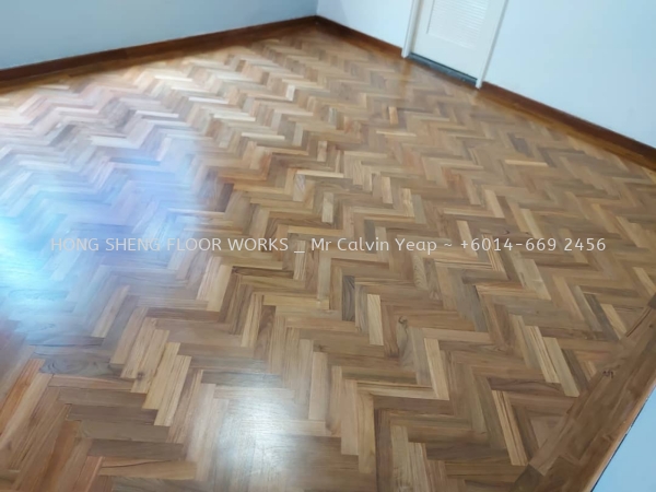  Refurbishment Walnut Flooring Parquet Flooring Selangor, Malaysia, Kuala Lumpur (KL), Petaling Jaya (PJ) Supplier, Suppliers, Supply, Supplies | Hong Sheng Floor Works