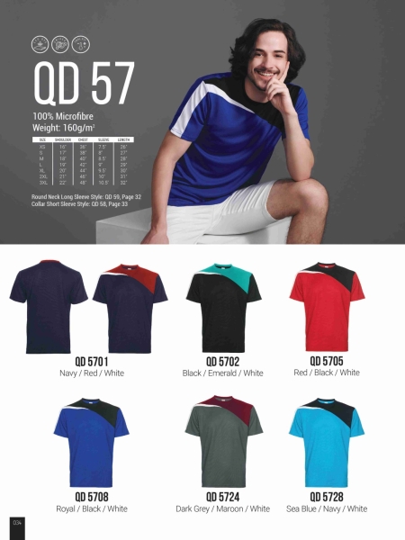 QD57 Quick Dry Round Neck T-shirt Oren Sport  Johor Bahru (JB), Malaysia, Kuala Lumpur (KL), Selangor, Singapore Supplier, Suppliers, Supply, Supplies | M Sport Apparel