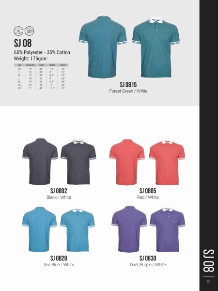 SJ08 COTTON POLO T-SHIRT Oren Sport  Johor Bahru (JB), Malaysia, Kuala Lumpur (KL), Selangor, Singapore Supplier, Suppliers, Supply, Supplies | M Sport Apparel