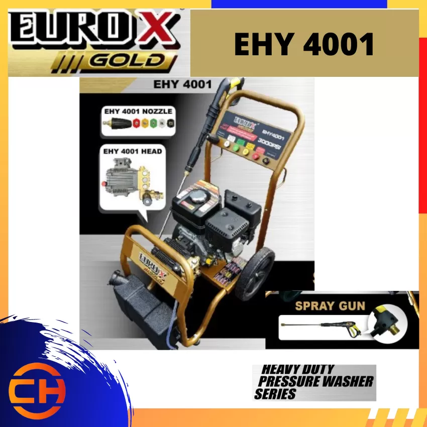 EUROX HIGH PRESSURE WASHER 200BAR [EHY 4001] POWER TOOLS ROTARY HAMMER ...