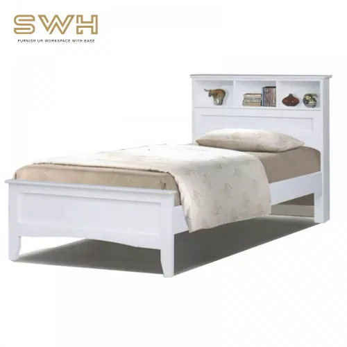 Single Super Single Wooden Bedframe ATN 9241 (WH) 3ft 3.5ft