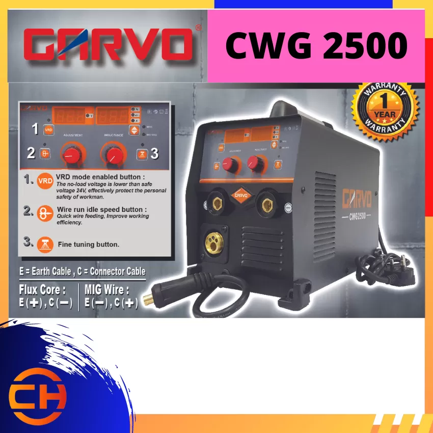 GARVO MIG INVERTER IGBT WELDING MACHINE 240V [CWG2500]