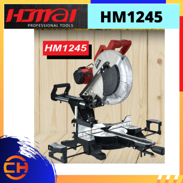 HOMAI INDUSTRIAL BELT DRIVEN/SLIDING MITER SAW [HM1245]