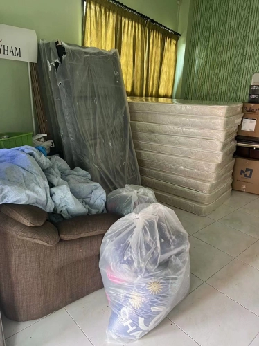 Double Decker Metal Bedframe | Plywood | Cotton Pillow | Single Mattress Murah Delivery To Kompleks Adorna Gold Jalan Gurdwara Penang