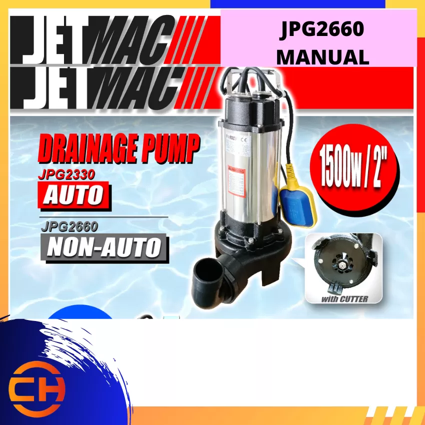 JETMAC SUBMERSIBLE PUMP WITH CUTTER MANUAL [JPG2660]