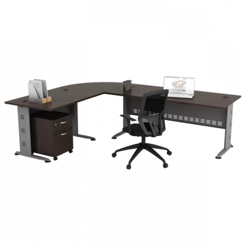 Executive Office Table L Shape Corner | Office Table Penang