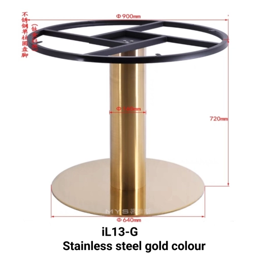 IL13-G stainless steel  gold colour  