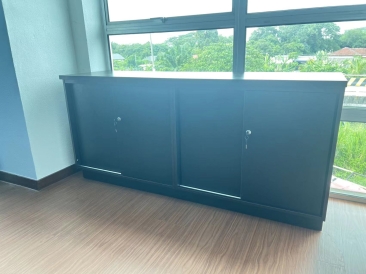 Dual Sliding Door Low Cabinet Storage Deliver to Faik Co Taman Melawis Kulim Kedah Penang