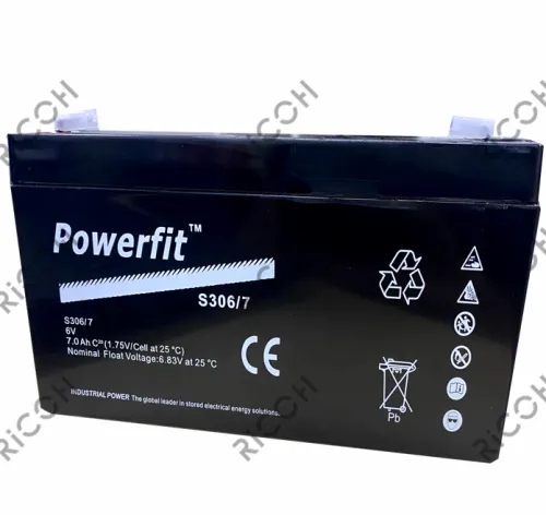 POWERFIT S306/7 6V7.0Ah BATTERY ORIGINAL 1 YEAR WARRANTY