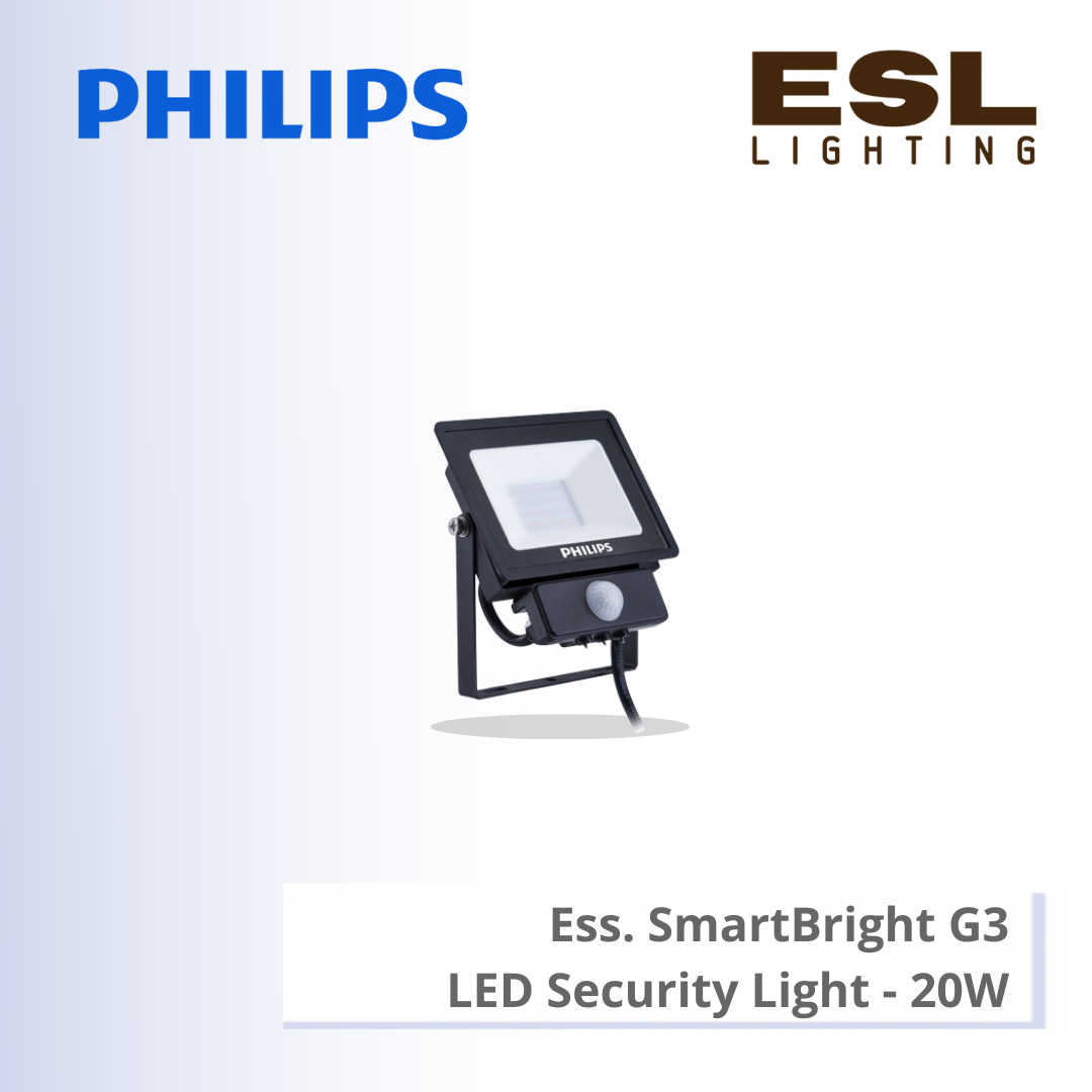 PHILIPS LIGHTING ESSENTIAL SMARTBRIGHT G3 LED FLOOD LIGHT SENSOR 20W 911401732852 911401732862
