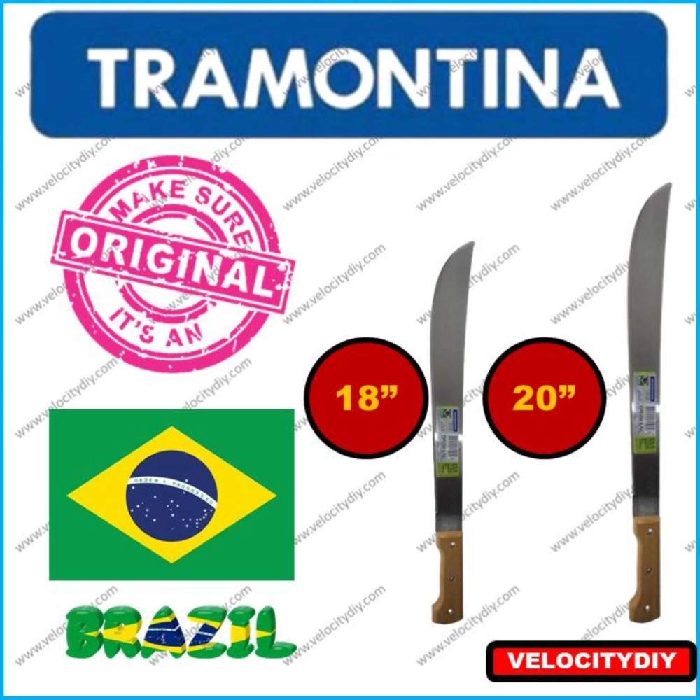 Tramontina 18 in. Machete with Carbon Steel Blade and Wood Handle