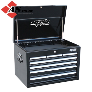 SP TOOLS Custom Series Tool Box - 7 Drawer - Deep - Black/Chrome / Model: SP40102