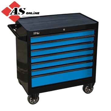 SP TOOLS Sumo Series Roller Cabinet - 7 Drawer - Black/blue Drawers / Model: SP40126