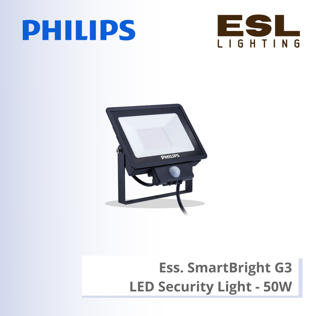 PHILIPS LIGHTING ESSENTIAL SMARTBRIGHT G3 LED FLOOD LIGHT SENSOR 50W 911401732912 911401732932