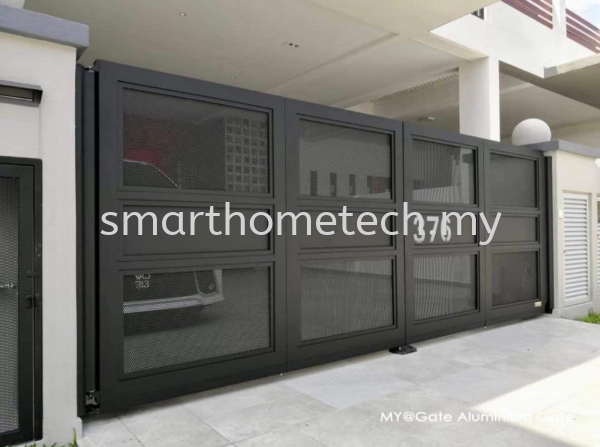 Trackless Fully Aluminum Gate Trackless Fully Aluminium Gate Melaka, Malaysia Supplier, Supply, Supplies, Installation | SmartHome Technology Solution
