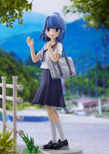 Plum : Yurucamp Season 2 Rin Shima JK Ver. ** DX Ver With Bonus Face Part and Right Hand ** 