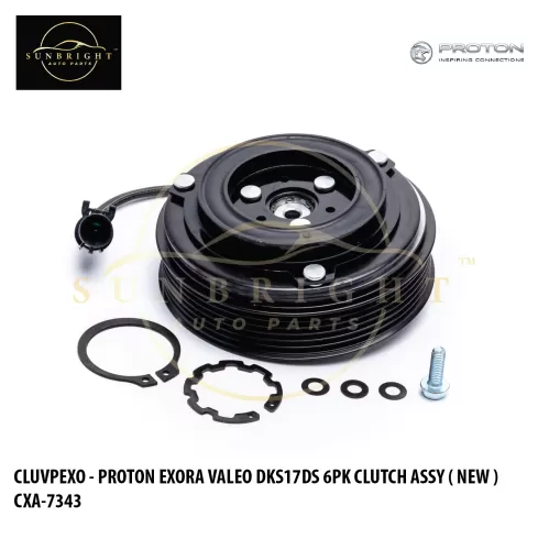 CLUVPEXO - PROTON EXORA VALEO DKS17DS 6PK CLUTCH ASSY ( NEW ) CXA-7343