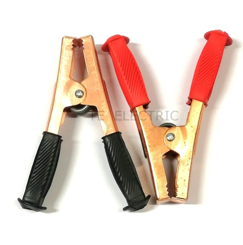 (1 PAIR) 600A HEAVY DUTY COOPER BATTERY CLIP CROCODILE ALLIGATOR CLIP / CAR / BOAT / VEHICLE / JUMPER