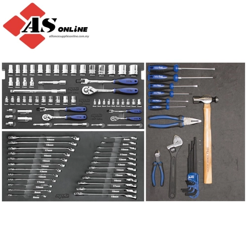 SP TOOLS Foam Tray Tool Kit - Metric Only - 100pc - (No Tool Box) / Model: SP50028